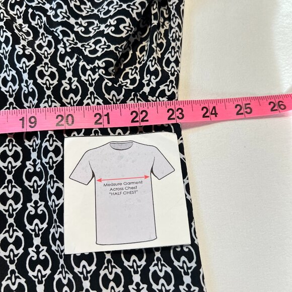 🖤Dana Buchman XL White & Black Top Classic Chic Elegance - Picture 12 of 13